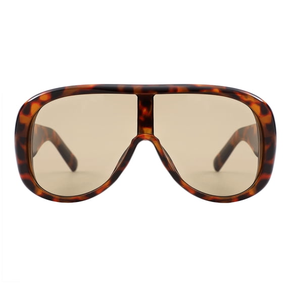 PASTL Vista Shield Sunglasses Oversized Retro Fashion UV400 Unisex Tortoise