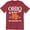 Red, variant on OHIO The Buckeye State Trademark Usa Souvenir Destination Location Tee Shirt