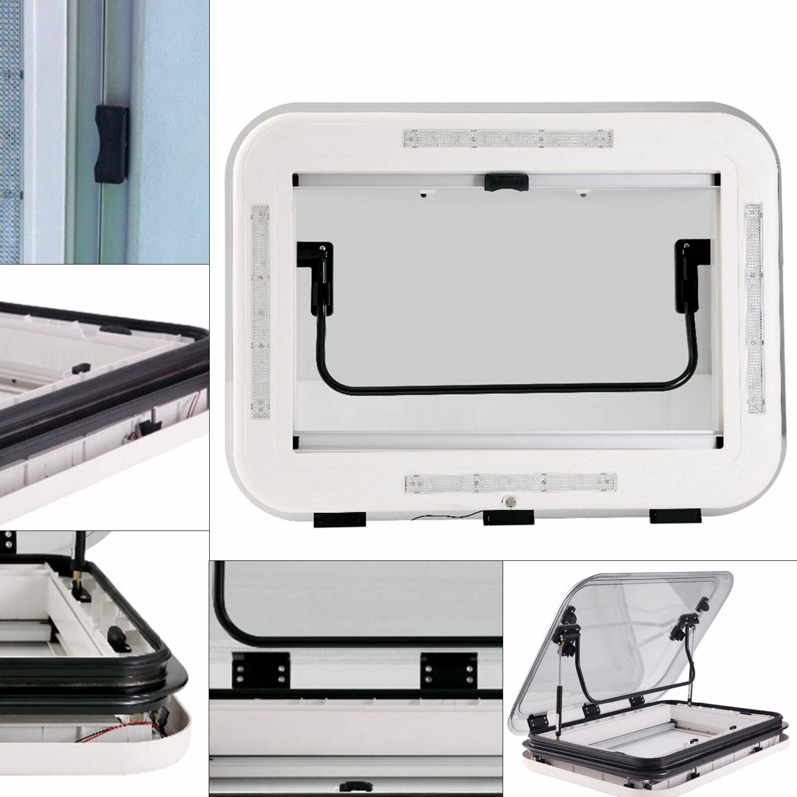 DENEST Caravan Skylight Roof Vent Anti-UV Flyscreen Hatch Trailer Camper RV Motorhome