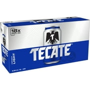 Tecate Light Mexican Lager Beer, 18 Pack, 12 fl oz Cans
