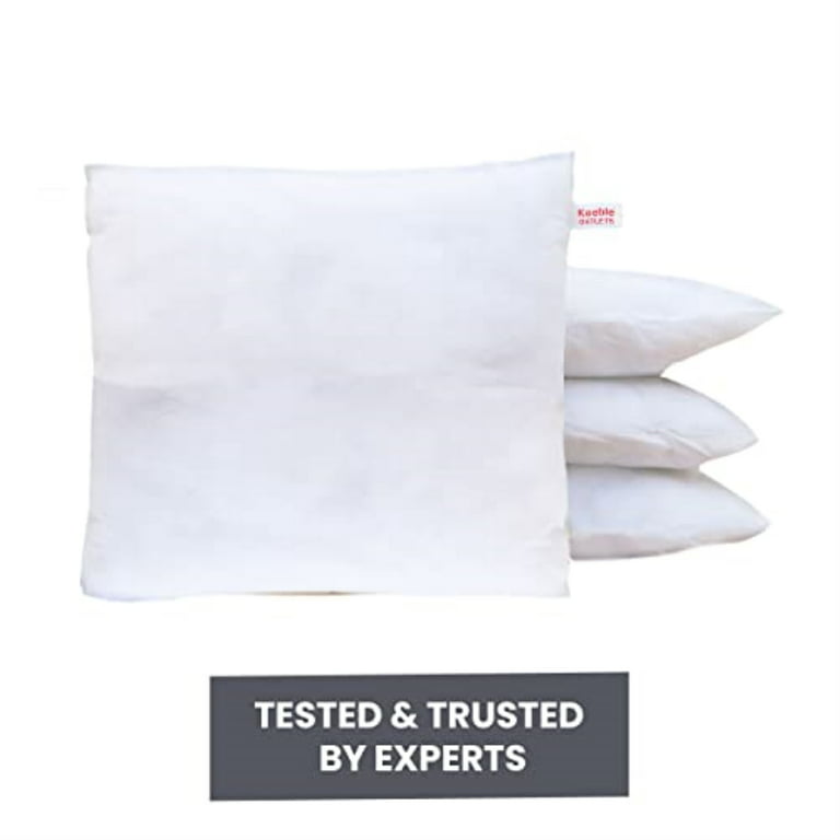 ACCENTHOME 18x18 Pillow Inserts (Pack of 2) Hypoallergenic Throw Pillows  Forms | White Square Throw Pillow Insert | Decorative Sham Stuffer Cushion