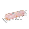 thumbnail image 3 of Linnome Colorful Pencil Pouch Makeup Brush Bag for Home Office Travel Portable Stationery Organizer 8.27x2.36x1.97 Inch, 3 of 6