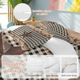 thumbnail image 2 of Country Star Comforter Set California King Size, Farmhouse Texas Star Vintage Black Plaid Soft Bedding Set for Man Woman, 4 Pieces Duvet Cover Set with Fitted Sheet, 2 Pillowcases, 2 of 9