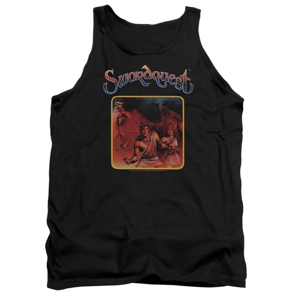 Atari Swordquest Adult Tank Top Black