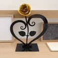 thumbnail image 1 of AKEGAMN "Bouclier de Roses Rouges Boîte en Métal Rose Éternelle avec Support en Forme de Cœur Festival Qixi Anniversaire" [de Romance Éternelle] Matériau en Métal Sélectionné Rose Rouge, expression d'Amour Jamais Décolorée, avec elega, 1 of 7