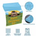 thumbnail image 5 of Happy Groundhog Day Bed Runner for King Size Bed, Cartoon Groundhog Hole Grass Blue Sky Sun Soft Bedding Scarf Bedding Protector Slipcover Sofa Throw for Bedroom Hotel Guesthouse, 5 of 8