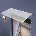 thumbnail image 4 of Window Awning Invisible Rain Shelter, Modern Front Door Awning Exterior Withstand -40℉ to 266℉, Polycarbonate Door Canopy for Cafes, Restaurants, Balconies (Frosted, 47.2"x19.7 ), 4 of 33