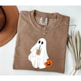 thumbnail image 2 of Cute Halloween Ghost Coffee Shirt – Spooky Season Iced Coffee Tee for Women, 2 of 8