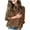 Brown, variant on Scyoekwg 0 Autumn and Winter Turtleneck Sweater Women Long Sleeve Elegant Knitted Jumper Sweater Casual Loose Fit Tops Pullover Army Green XXXXL