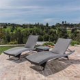 thumbnail image 2 of Afuera Living Ensemble de Chaises Longues Réglables en Osier Gris pour Extérieur, 2 of 13