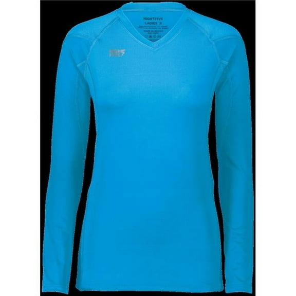 High Five 342213.812.M Girls Truhit Long Sleeve Jersey, Power Blue - Medium
