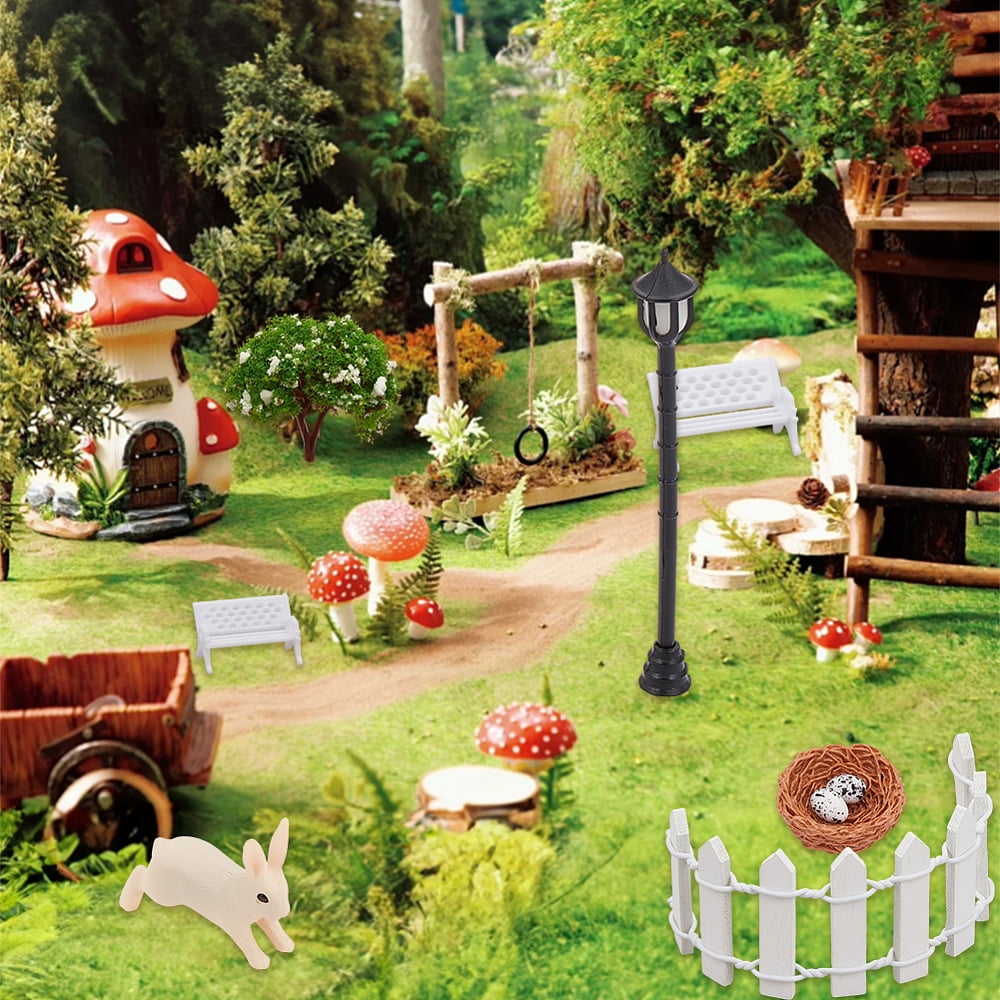 Resin Display Decorations Moss Micro Landscape Garden Decorations Mixed Shapes 12~150x8~150x6~30.5mm