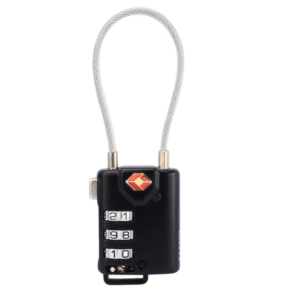 Wire Rope Combination LockSteel Cable Rope 3 Digit Combination Lock
