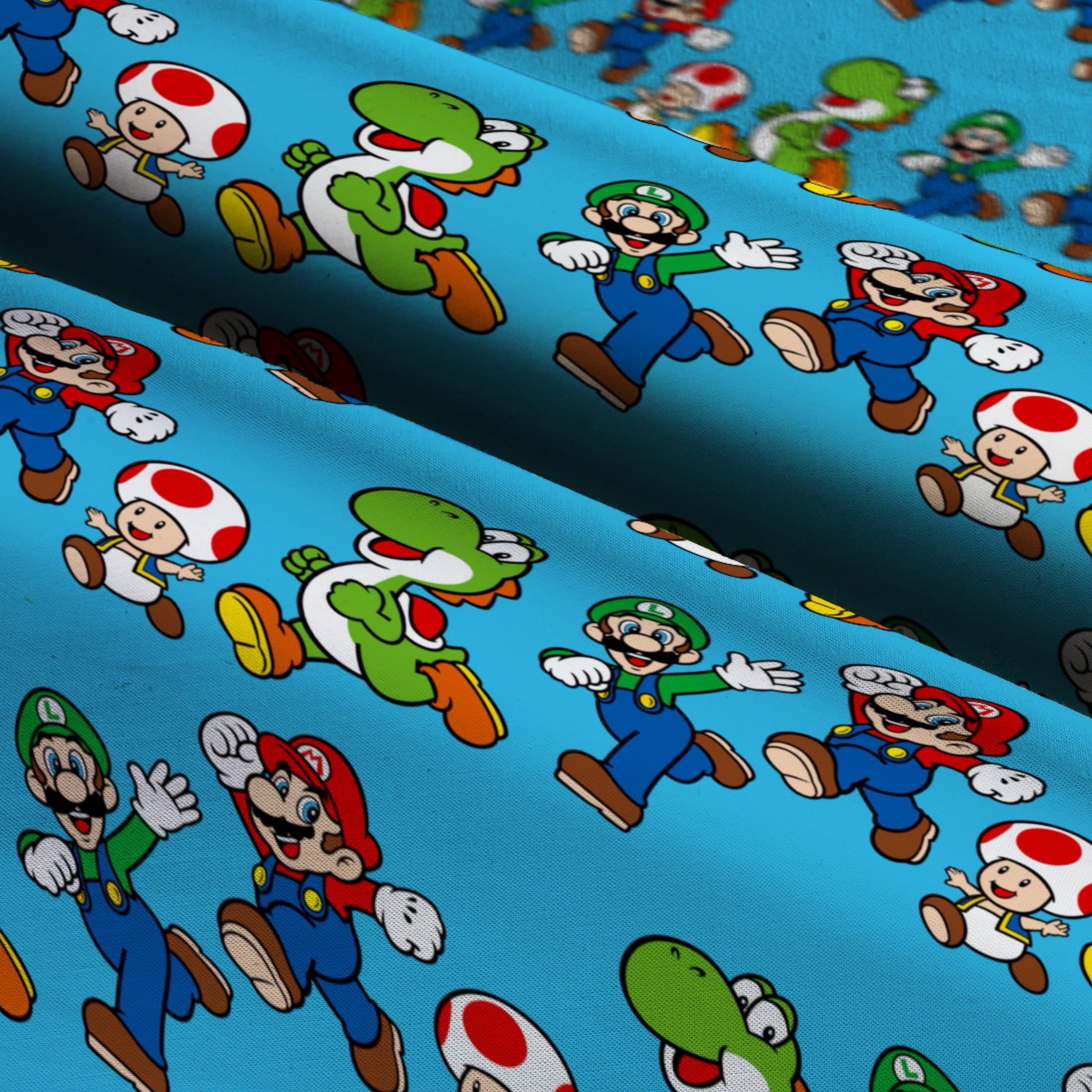 Springs Creative Super Mario Friends Jump Fat Quarter Fabric