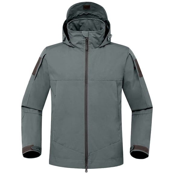 Xzbqbs Mens Hooded Softshell Jacket Waterproof Lightweight Insulated Windbreaker Raincoat Soft Shell Jacket Hiking Skiing Jacket
