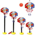 thumbnail image 1 of Adjustable Basketball Hoop with Stand, Netball Pump, Portable Basketball for Indoor and Outdoor Activities, 1 of 4