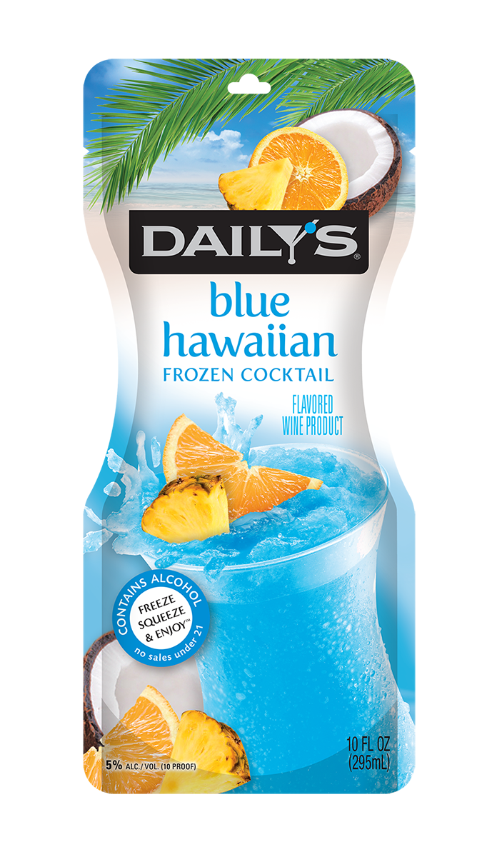 Blue hawaiian malibu pouch sale
