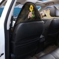 thumbnail image 4 of Uourmeti Pig Sunflower Terry Cloth Car Seat Cover Sweating, Suitable for Seat Covers Liner Van Truck Seat, Car Seat Towel Cover for Vans Cars, 4 of 6