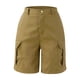 thumbnail image 3 of MKLEKYY Pijama Corto Para Mujer, Pantalones Cortos De Verano, Pantalones Cargo Con Bolsillos De Color Liso, Pantalones Casuales De Cintura Alta, 3 of 4