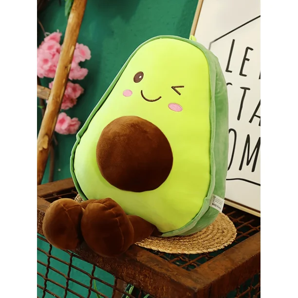 Juguete de aguacate juguete de peluche almohada con forma de aguacate linda almohada de aguacate con frutas cojin de sofa de felpa regalo perfecto de cumpleanos y Navidad 45 cm Walmart
