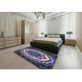 thumbnail image 5 of Ahgly Company Machine Washable Indoor Square Transitional Dark Purple Area Rugs, 6' Square, 5 of 7