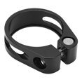 thumbnail image 4 of Abrazadera para tija de sillín de bicicleta de montaña, aleación de aluminio, liberación rápida, Clip de tubo de bloqueo para collar de tija de sillín, 34,9mm/1,4 pulgadas, negro, 4 of 10