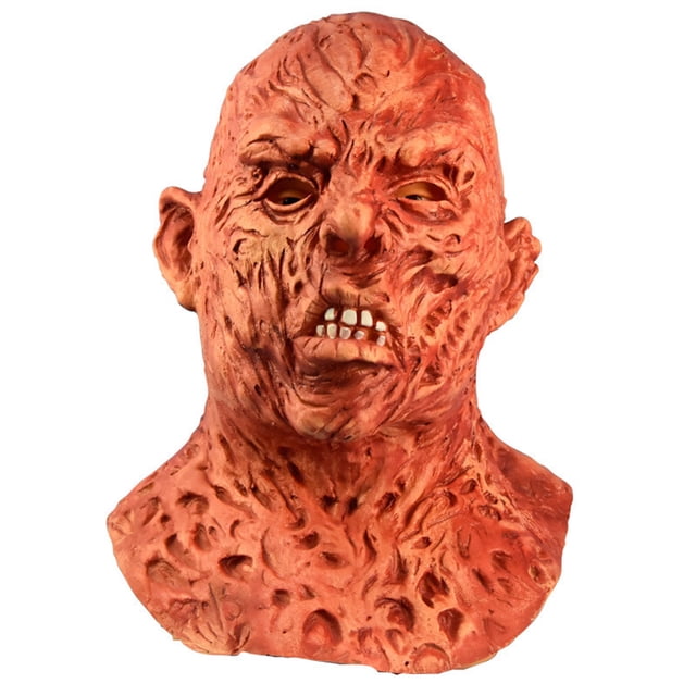 Máscara facial completa Freddy Headgear, de látex, para disfraz de cosplay