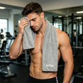 thumbnail image 2 of Sweat Towel,Sports Towels for Sweat,Multipurpose Athletic Towel Fast Dry for Exercise Outdoor Yoga Use Polyester,Hygienic Workout Towel(Gray 40*12IN), 2 of 6