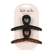 Kitsch Large Hair Clips for Adult, Black, 2 Ct