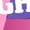 Purple, variant on Inktastic I Love My Daughter Breast Cancer Awareness Hope, Support, Love Women's V-Neck T-Shirt