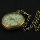 thumbnail image 4 of Reloj de bolsillo YONGSHENG mecánico cobre retro con segundero 24 horas, 4 of 5