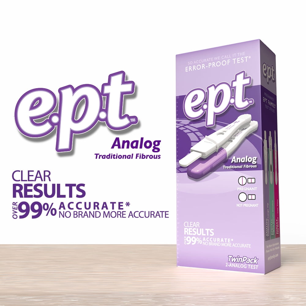 e.p.t. Analog Early Pregnancy Tests, 2 Count
