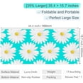 thumbnail image 5 of Mouse Pad with Stitched Edge Premium Textured Smooth Precise Operation Washable Non-Slip Rubber Base Desktop Protection Desk Mat, 35.4 x 15.7 inches, Chrysanthemum Flower Green, 5 of 5