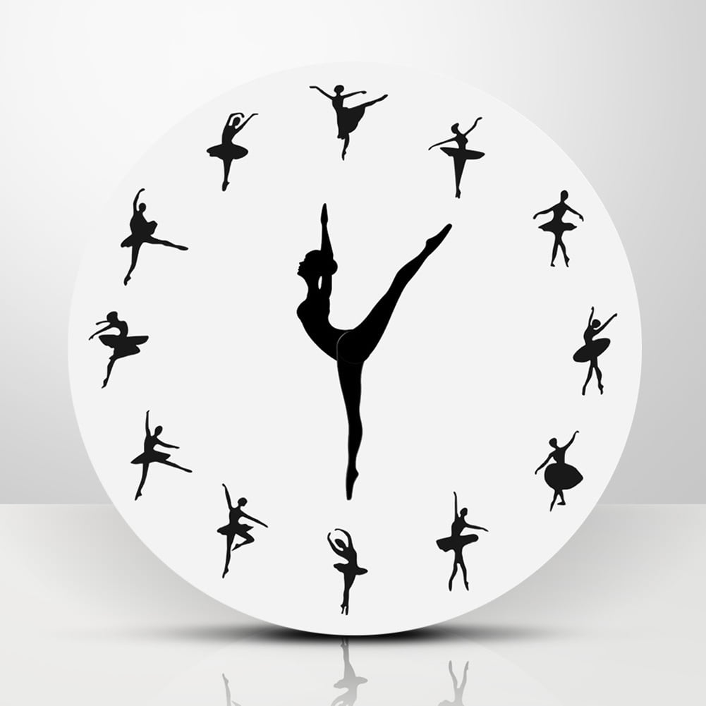 Ballerina Record Wall Clock Ballet Dancing Wall Clock Dancer Xmas Gift 