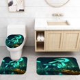 thumbnail image 4 of 4 Pcs Mountain Shower Curtain Sets with Rugs for Bathroom Decor,Lake Bathroom Shower Curtain Sets,Forest Bathroom Sets with Shower Curtain and Rugs, 4 of 6