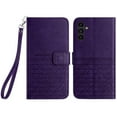 thumbnail image 2 of TECH CIRCLE Folio Phone Case for Samsung Galaxy A13 5G (2021) - Lightweight Leather Shell with Stand Wallet Cover with [Card Slot Holder/Pocket] Portable Simple Case with [Wrist Strap], Purple, 2 of 8