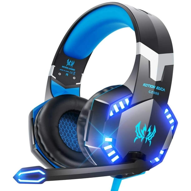 Auriculares de Juego VersionTech G2000 PS5 PS4 PC Xbox One Sonido envolvente Micrófono Luz LED