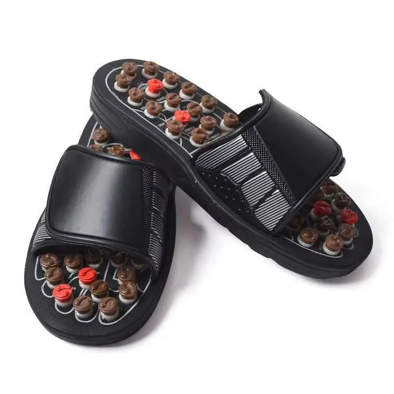PanBiqintyy Acupoint Massage Slippers Therapy Massager Shoes For Feet Unisex Home Flip Flop Health Care Medical Rotating Foot Massager Shoes
