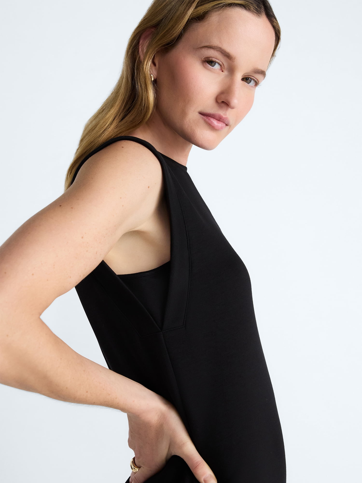 Scoop Women's and Women's Plus Scubaknit Sleeveless Maxi Dress, Sizes XS-4X
