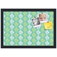 thumbnail image 2 of PinPix 19x13 Custom Cork Bulletin Board Floral Green Leaf Poster Board Has a Fabric Style Canvas Finish, Framed in Floral Green Leaf, by ArtToFrames (PinPix-554), 2 of 6