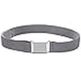 thumbnail image 3 of Ceinture Élastique Ajustable pour Enfants avec Boucle Carrée Argentée - Gris, 3 of 4
