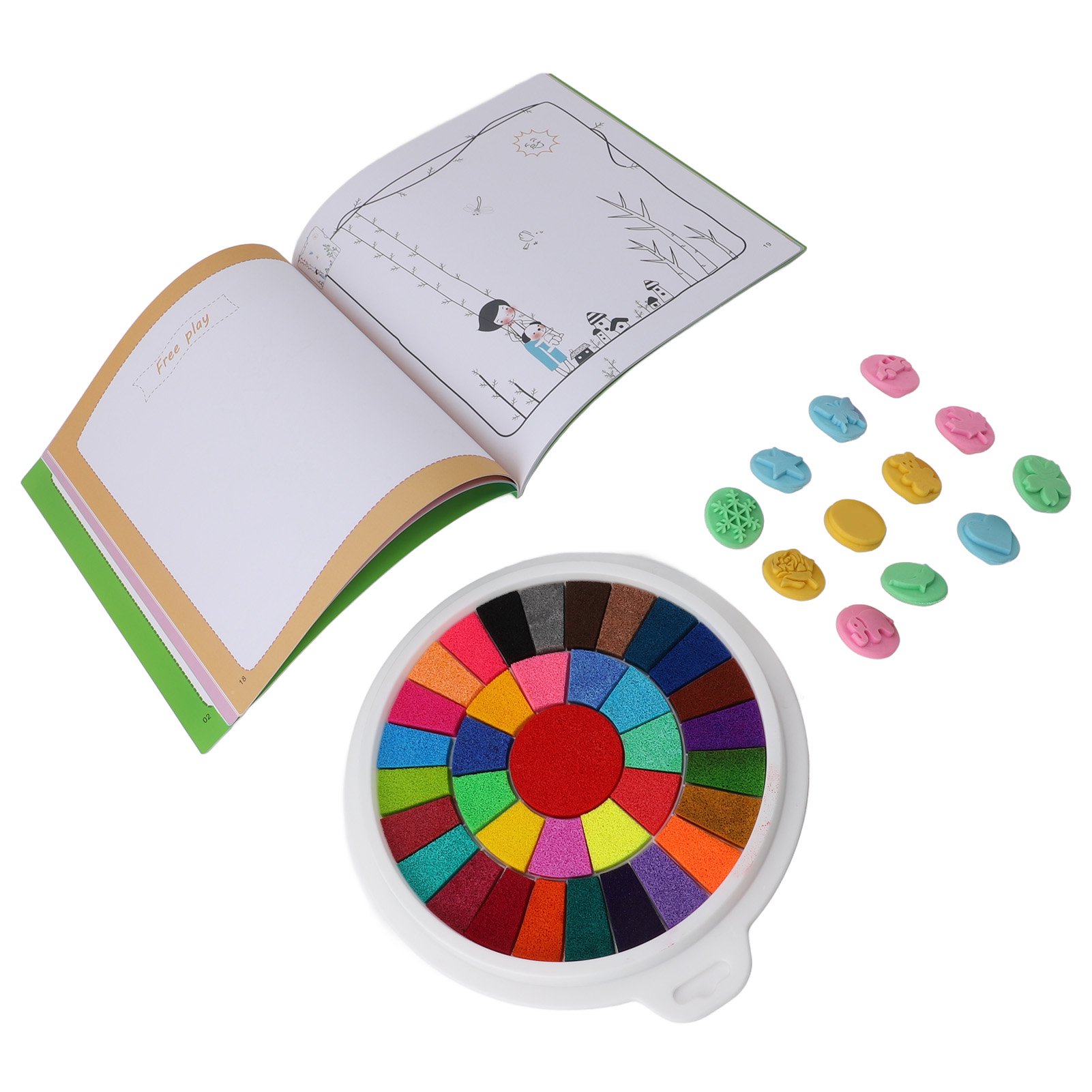 Drfeify tampon encreur pour peinture au doigt DIY Tampon encreur de Drfeify tampon encreur pour peinture au doigt DIY Tampon encreur de