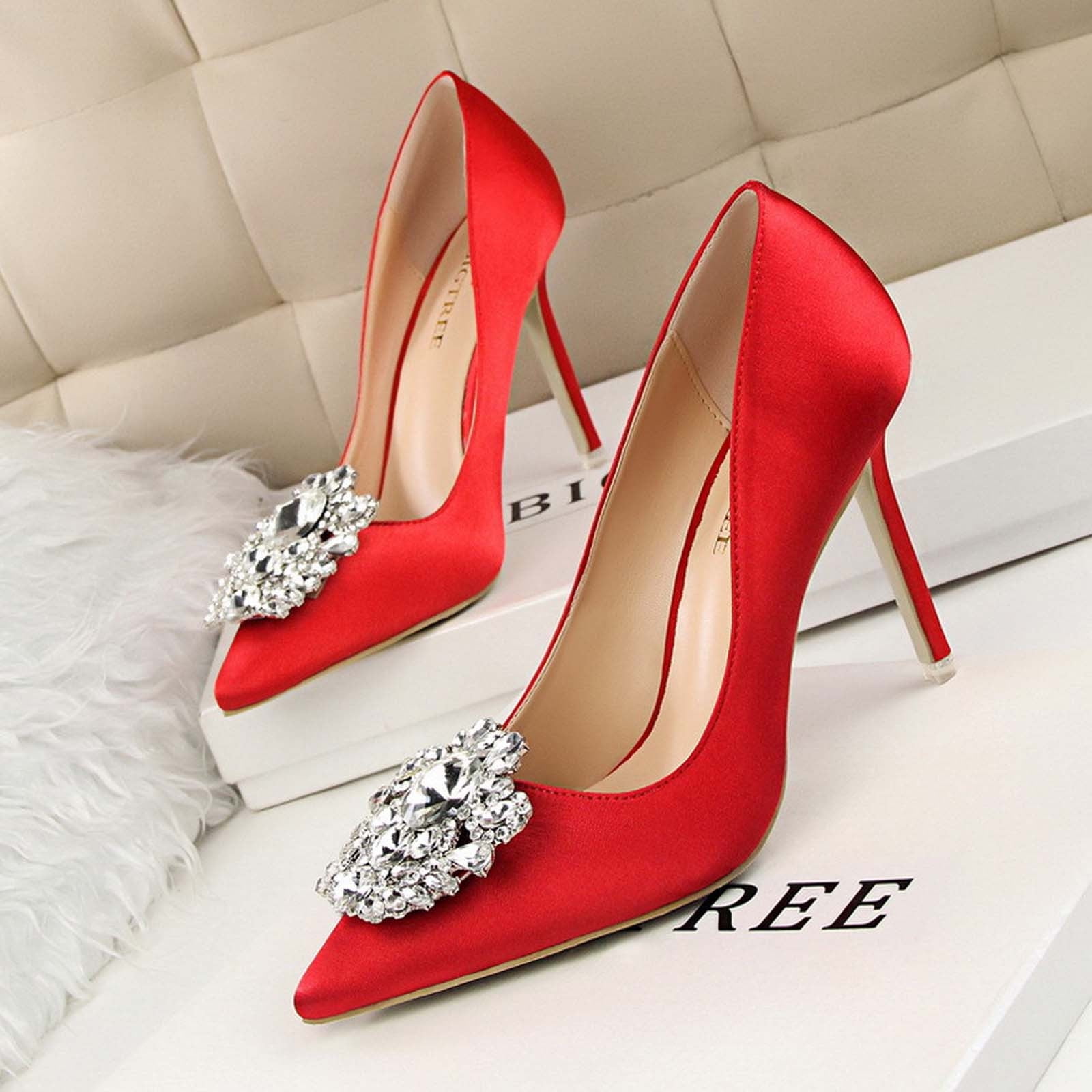 Red Stiletto Pumps Women Shoes | Red Stiletto Shoes Lacing | Stiletto Shoes  Red Toes - Pumps - Aliexpress