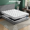 thumbnail image 6 of Twin Size Organic Mattress, Nisien 10 Inch Gel Memory Foam Hybrid Mattress in a Box, Fiberglass Free, Medium Firm Euro Top Bed Mattress for Cooler Sleep,100-Night Free Trial, 6 of 8