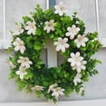 thumbnail image 2 of DOLITY 12 Inches Eucalyptus Wreath Garland Artificial Leaves Fake Flower Artificial for Pink, 2 of 8