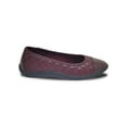 thumbnail image 7 of Time and Tru Women's Cap Toe Quilted Ballet Flats, Wide Width Available, 7 of 7