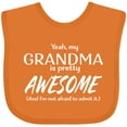 thumbnail image 3 of Inktastic Yeah My Grandma is Pretty Awesome Boys or Girls Baby Bib, 3 of 4
