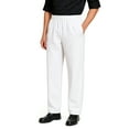 thumbnail image 2 of TOPTIE Classic Baggy White Chef Pants with Drawstring Waist Restaurant Work Uniform, 2 of 6