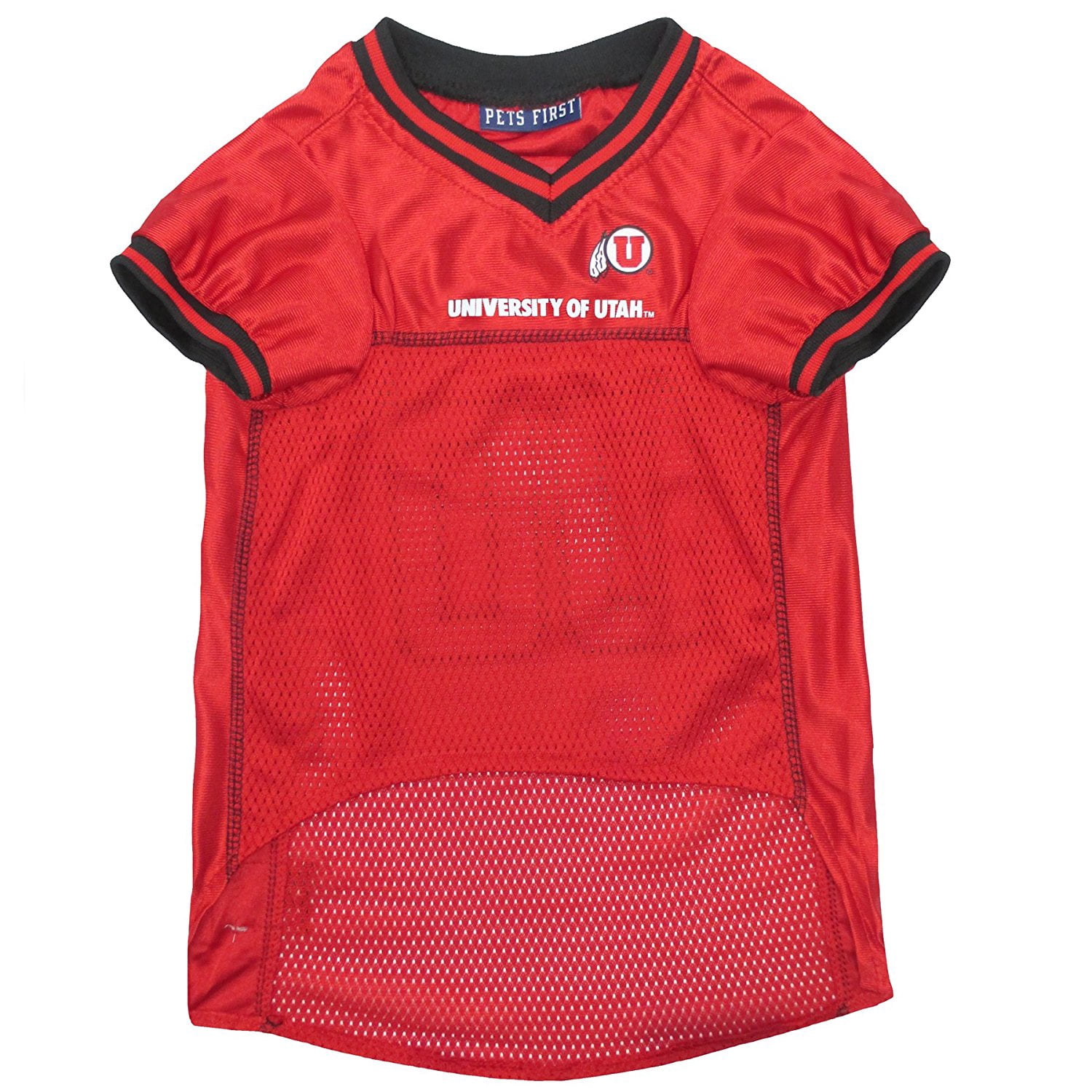 Pets First Collegiate Utah Utes Football/Basketball Mesh Jersey for Pet Dog. available in 40+ Teams - Extra Large
