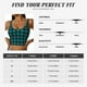 thumbnail image 5 of Balery Teal On Black Plaid Sujetadores deportivos con espalda cruzada para mujer, acolchados, sin costuras, de alto impacto, ideales para yoga, gimnasio, entrenamiento y fitness.-Medium, 5 of 8